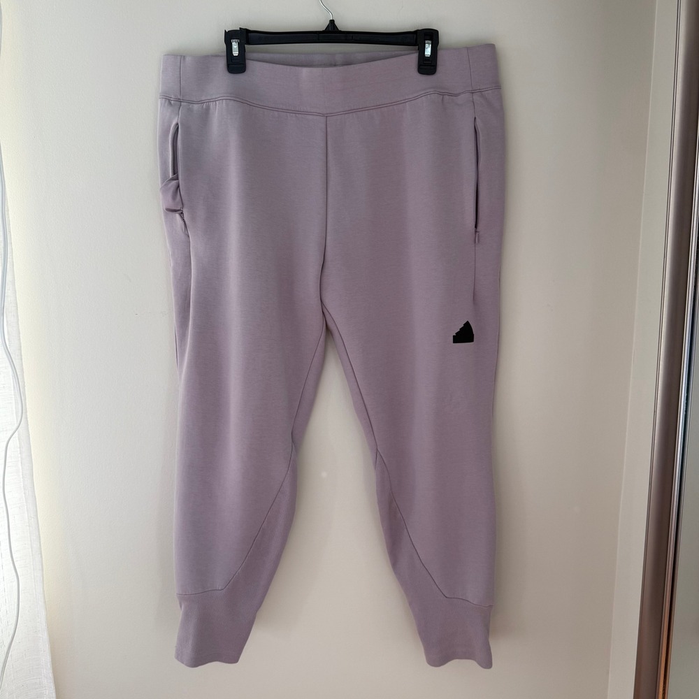 Adidas ZNE Aeroready Lavender Purple Tapered Jogger Sweatpants XL